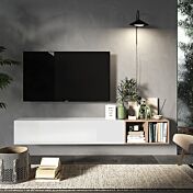 parete sospesa con vani