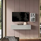 parete sospesa moderna grigia