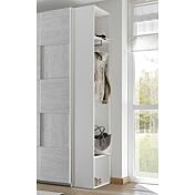 Armadio Vertigo 2 ante scorrevoli L.243 H.230 con anta tutta blu e bianca opaca