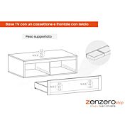portata massiama per cassettone base porta tv