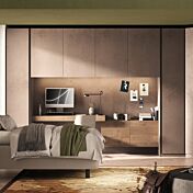 Armadio a ponte Bronzo e Antracite, L.334 H.240, collezione Mondo