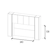 armadio a ponte modulabile