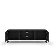 Porta TV moderno, colore Nero
