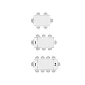 posti tavolo bianco marmo 