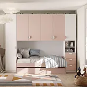 Divano letto per camerette secondo letto estraibile, Flamingo