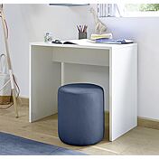 Cameretta moderna con letto imbottito e armadio vertigo blu