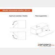 pensile orizzontale sospeso