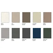 Letto matrimoniale king size tessuto Cobalto, sfoderabile, testata retrofinita