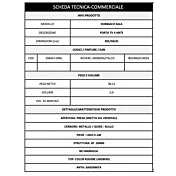 Scheda tecnica porta tv