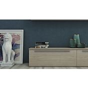 Parete attrezzata moderna con librerie, Made in Italy