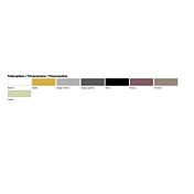 Coppia di sgabelli, colore verde in stile moderno, con seduta colorata, Made in Italy