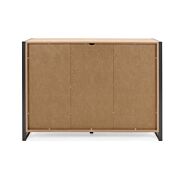 Credenza  Madia industry 2 ante 3 cassetti, Rovere Nodato e struttura in Antracite