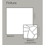 Madia 2 ante, 1 cassetto, 1 ribalta,  con dettagli geometrici