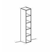 Colonna Libreria a terra, disponibile in molteplici colori