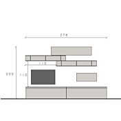misure specifiche parete moderna 