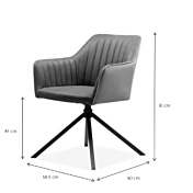 Elegante Sedia di design, colore Vintage Beige 