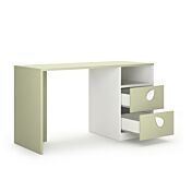 Scrivania camerette Bianco opaco e Pistacchio
