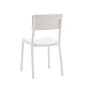 sedia bianca in polipropilene 