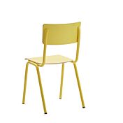 Sedia moderna con fusto Giallo con seduta e schienale Giallo