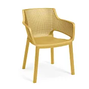 sedia gialla giardino