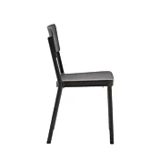 sedia nera da esterno