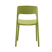 Sedia verde oliva vista dietro