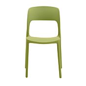 Sedia verde oliva vista frontale