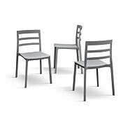 Sedia da cucina Alba, moderna design impilabile