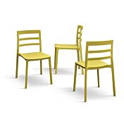 Sedia da cucina Alba, moderna design impilabile