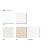 Scrivania camerette Moretti Compact, finitura Bianco luce e Mora laccato