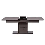 tavolo noce e bronzo