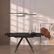 Tavolo rotante allungabile con base in metallo 