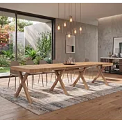 Consolle allungabile di design Rovere