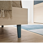 Letto Bend una piazza e mezza Moretti Compact, Larice, Pavone e Champagne