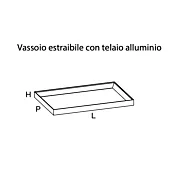 vassoio estraibile