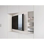 Armadio camera letto con vano tv, Bianco Opaco e Altea