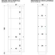 misure vetrina colonna