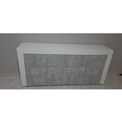  Madia di Design Bianco Lucido con ante Beton