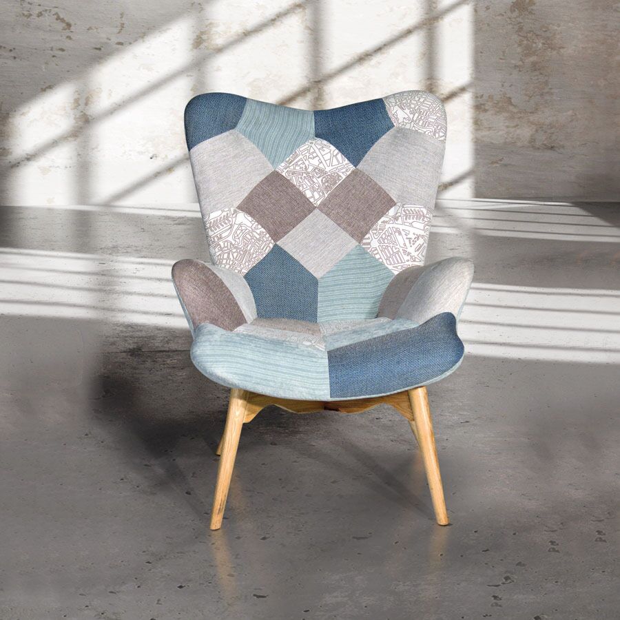 Patchwork Sedia Studio Design Sedia Scandinava Patchwork Sedia