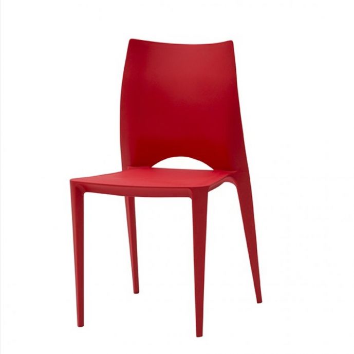 Sedia di Design in plastica - Rosso
