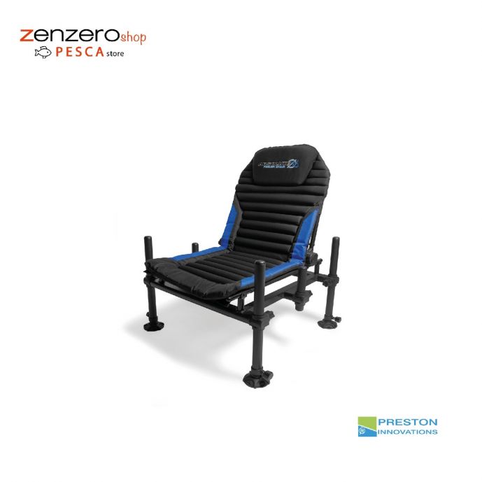 Sedia Preston Absolute 36 Feeder Chair, blu e nera 