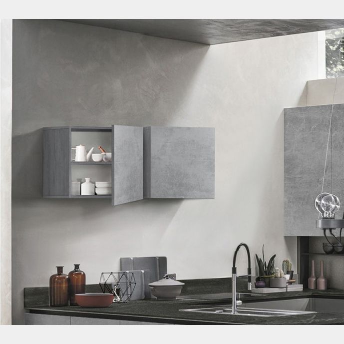 Pensile cubo per cucina sospeso, Beton