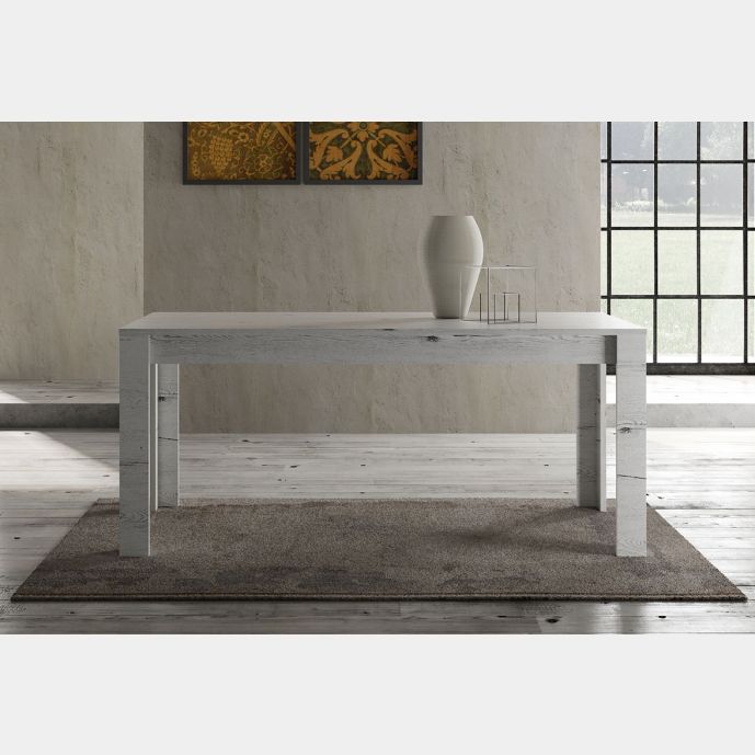 Tavolo shabby chic con allungo laterale L.180