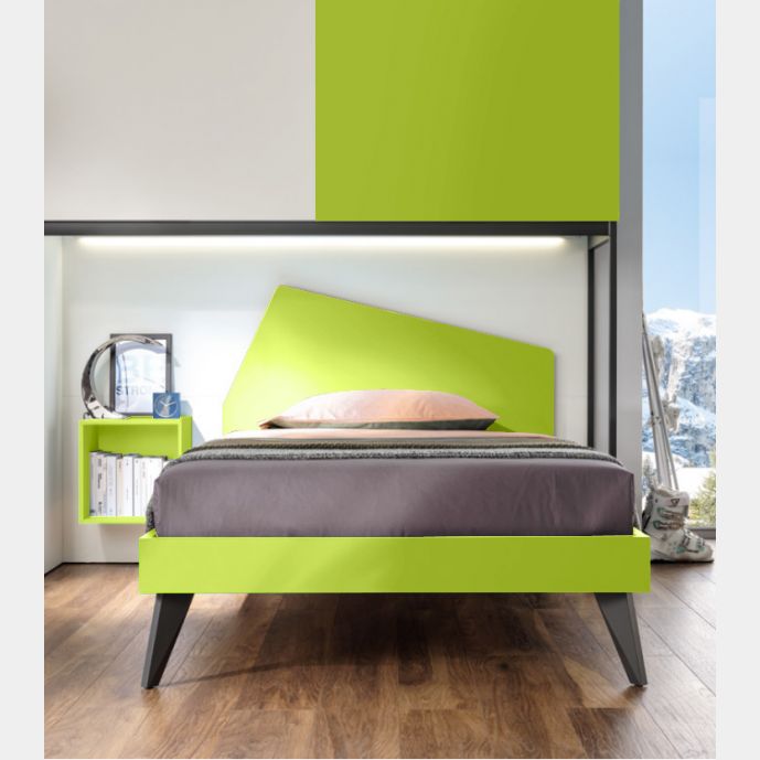 Letto una piazza e mezza Iceberg Moretti Compact, Verde cedro