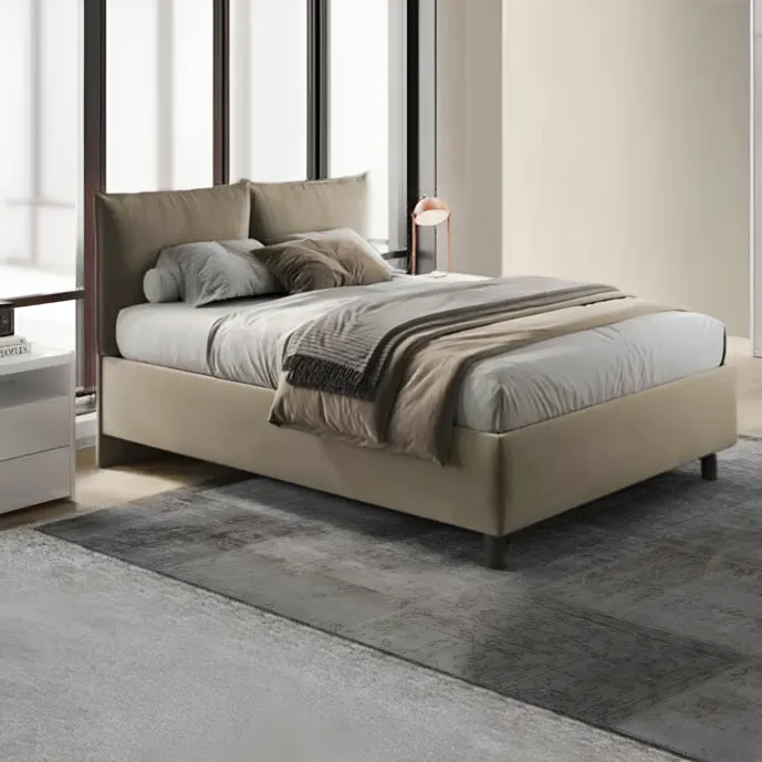 letto cuscini sabbia