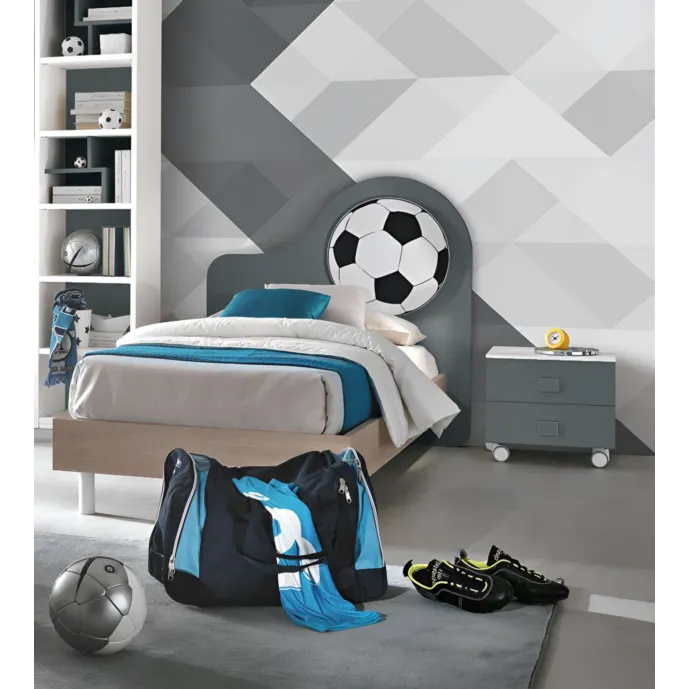 letto con sticker