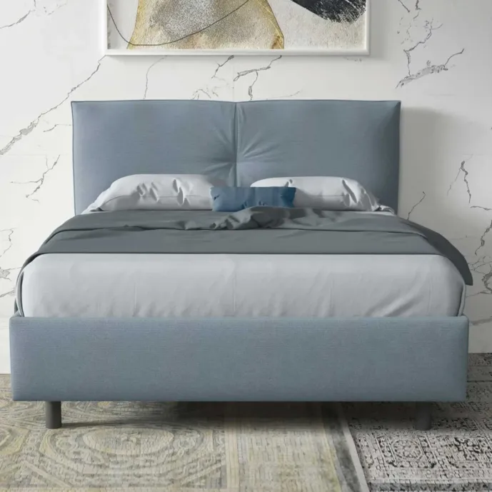 letto con rete contenitore 