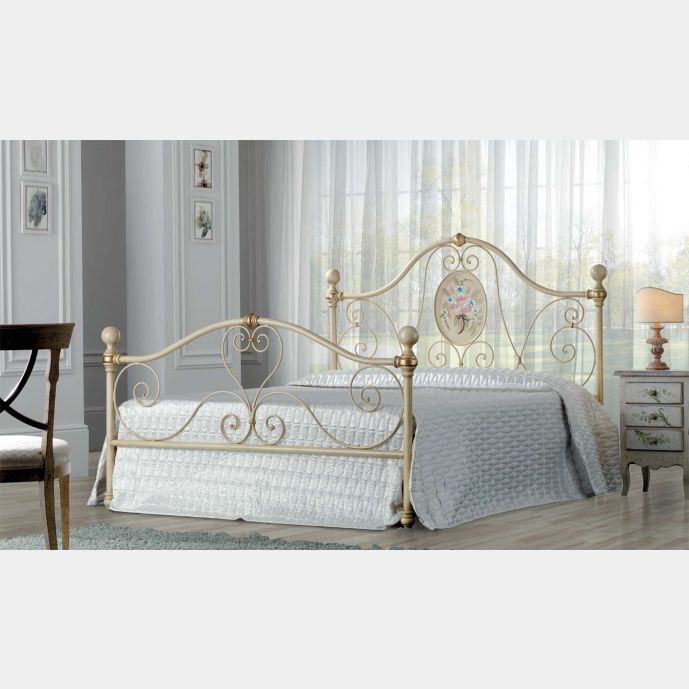 Letto matrimoniale in ferro battuto Elekron