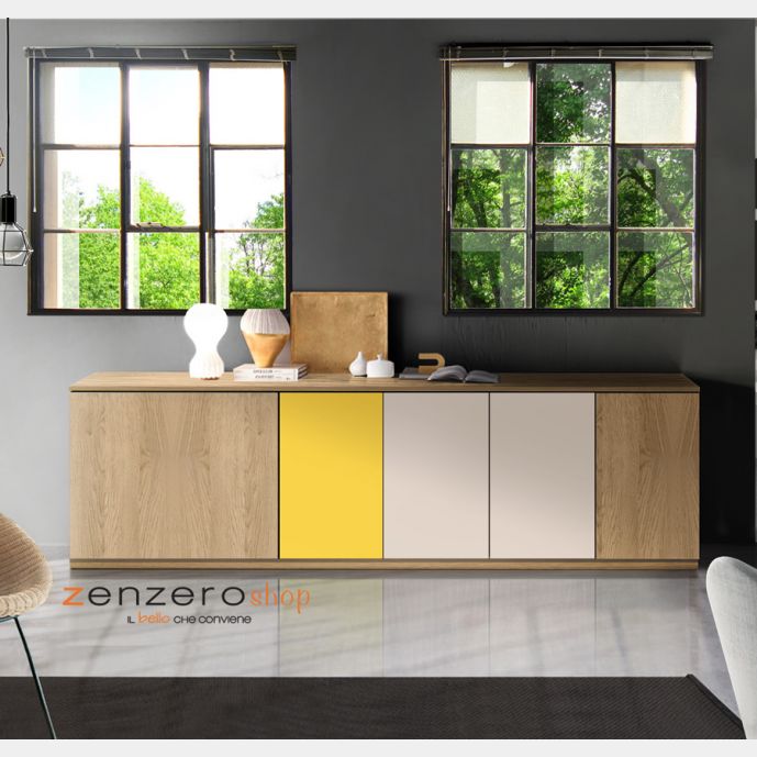 Mobili da sala moderni, Credenza di design a 5 ante in offerta