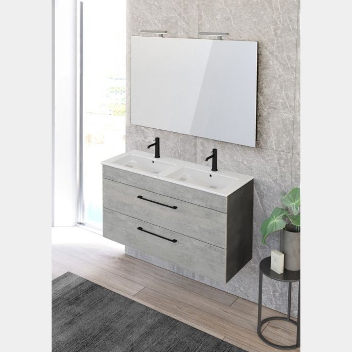 Mobile bagno con doppio lavabo, Jog 39